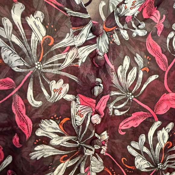 Rebecca Taylor Mystic' Silk Chiffon Top 45745 - Picture 6 of 12